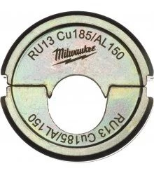 Milwaukee Accessoires Pince De Serrage Milwaukee M18 4932459490 RU13 Cu185/AL150 Mâchoire De Sertissage 185/150mm2 Pour Pince à Sertir Les Câbles M18 HCCT 109/42