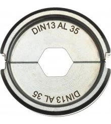 Milwaukee Accessoires Pince De Serrage Milwaukee M18 4932459507 DIN13 AL 35 Mâchoire De Sertissage 35mm2 Pour Pince à Sertir Les Câbles M18 HCCT 109/42