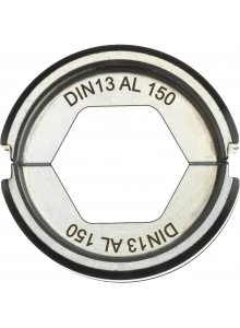 Milwaukee Accessoires Pince De Serrage Milwaukee M18 4932459511 DIN13 AL 150 Mâchoire De Sertissage 150mm2 Pour Pince à Sertir Les Câbles M18 HCCT 109/42 1 Milwaukee Accessoires Pince De Serrage Milwaukee M18 4932459511 DIN13 AL 150 Mâchoire De Sertissage 150mm2 Pour Pince à Sertir Les Câbles M18 HCCT 109/42